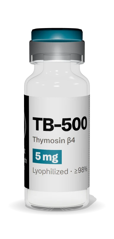 TB-500 (Thymosin β4) 5mg research vial, Helix Research Labs label